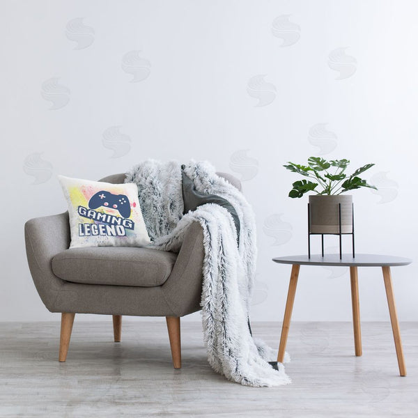 Stupell Industries Marcus Prime | Retro Gaming Legend Printed Throw Pillow