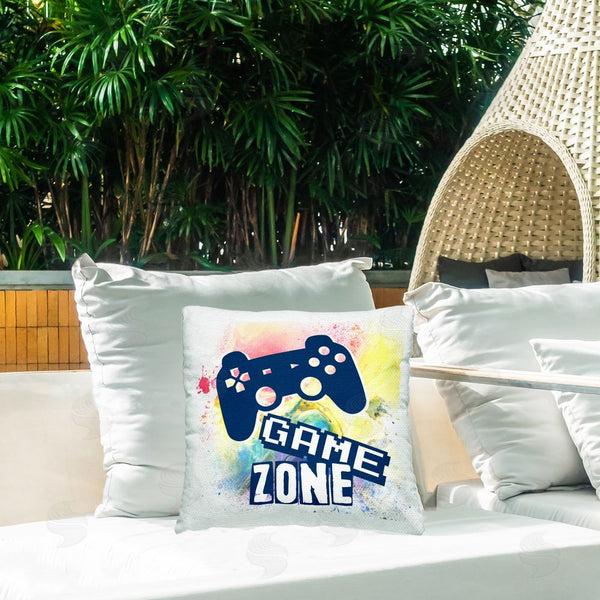 Stupell Industries Marcus Prime | Retro Modern Game Zone Printed Throw Pillow