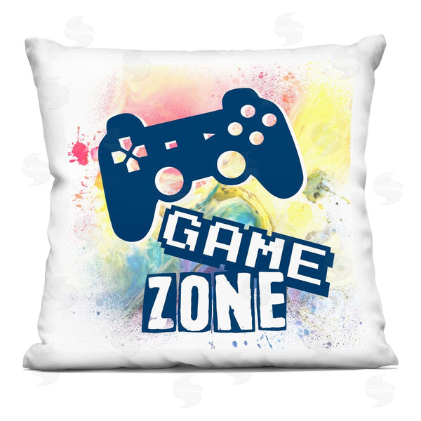 stupell industries Marcus Prime | Retro Modern Game Zone Printed Throw Pillow