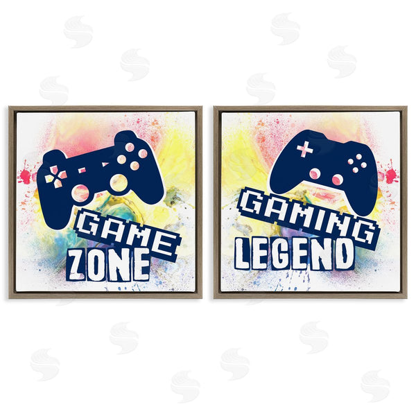 Stupell Industries Marcus Prime | Retro Splatter Game Phrases