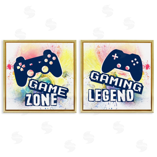 Stupell Industries Marcus Prime | Retro Splatter Game Phrases