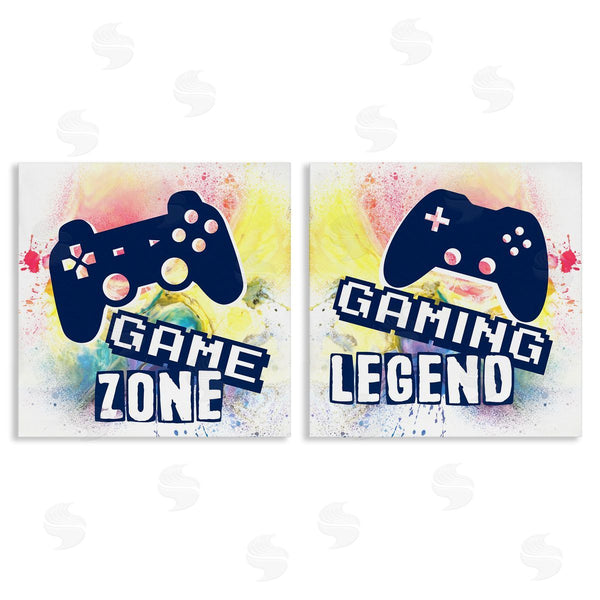 stupell industries Marcus Prime | Retro Splatter Game Phrases