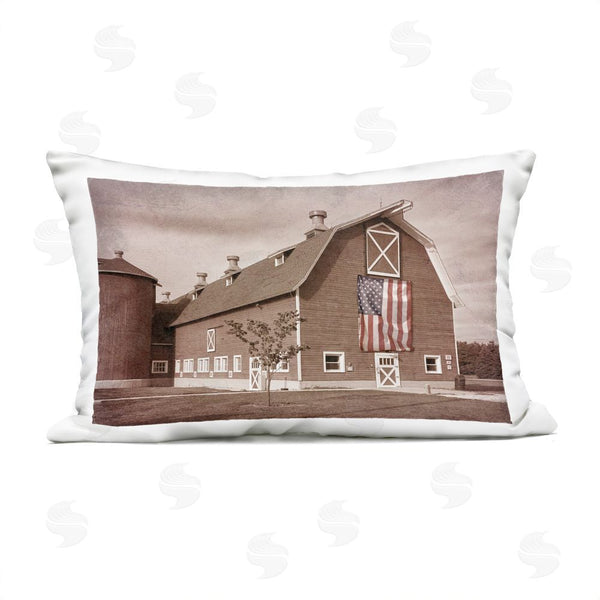 Stupell Industries Marcus Prime | Rural America Barn Throw Pillow