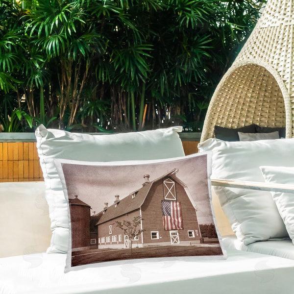 Stupell Industries Marcus Prime | Rural America Barn Throw Pillow