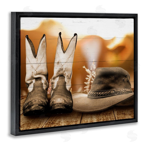 Stupell Industries Marcus Prime | Rustic Cowboy Boots Wall Art
