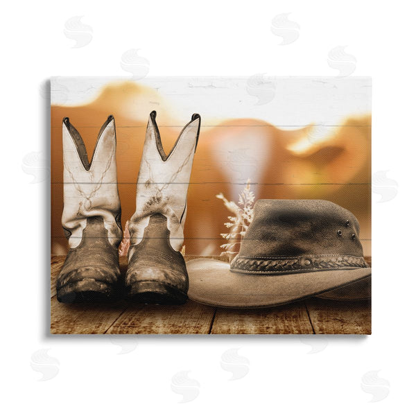 stupell industries Marcus Prime | Rustic Cowboy Boots Wall Art