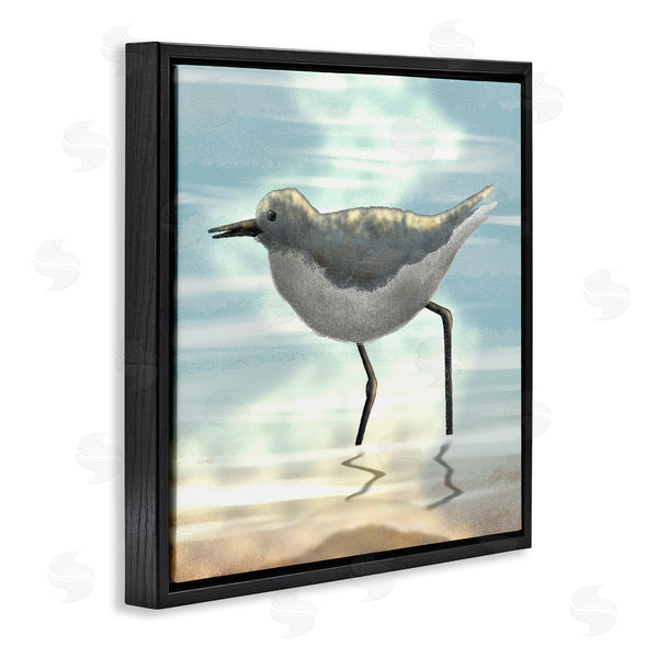 Stupell Industries Marcus Prime | Sandpiper Standing Coastal Ocean Tide Wall Art