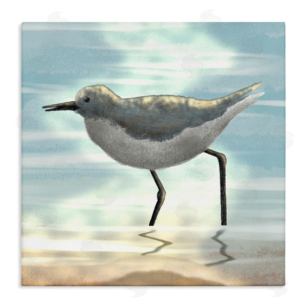 stupell industries Marcus Prime | Sandpiper Standing Coastal Ocean Tide Wall Art