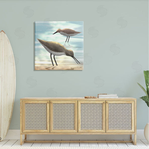 Stupell Industries Marcus Prime | Sandpipers Grazing Coastal Ocean Shore Wall Art