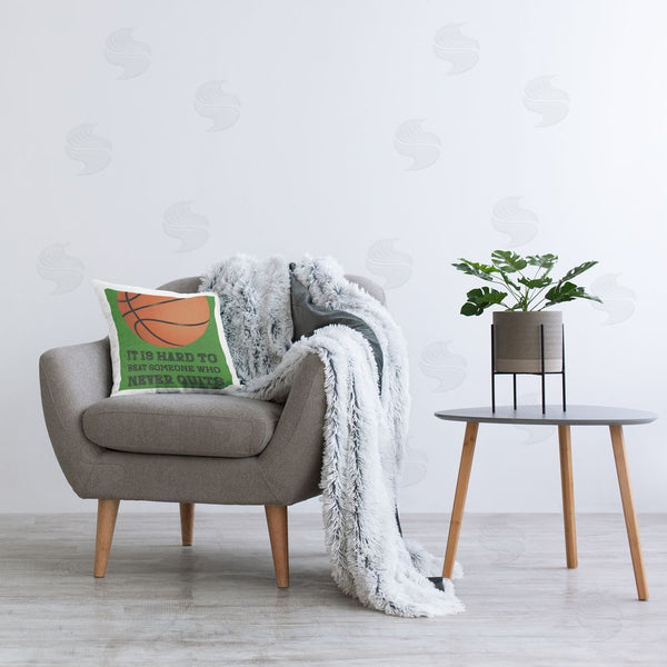 Stupell Industries Marcus Prime | Someone Who Never Quits Printed Throw Pillow