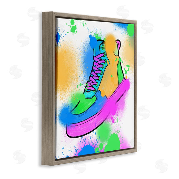 Stupell Industries Marcus Prime | Splattered Cool Sneakers Wall Art