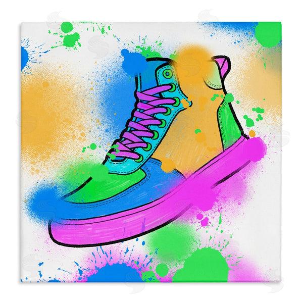 stupell industries Marcus Prime | Splattered Cool Sneakers Wall Art