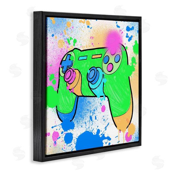Stupell Industries Marcus Prime | Splattered Game Controller Wall Art