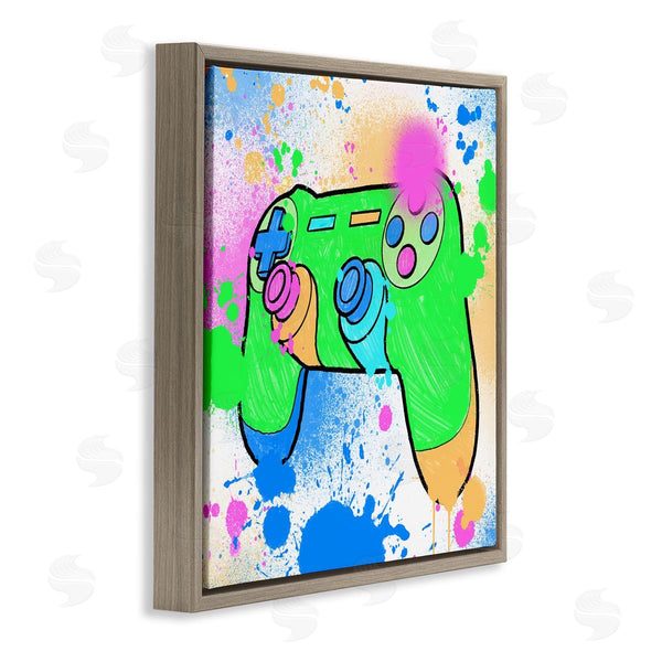 Stupell Industries Marcus Prime | Splattered Game Controller Wall Art