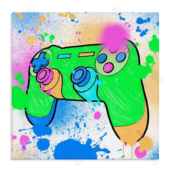 stupell industries Marcus Prime | Splattered Game Controller Wall Art