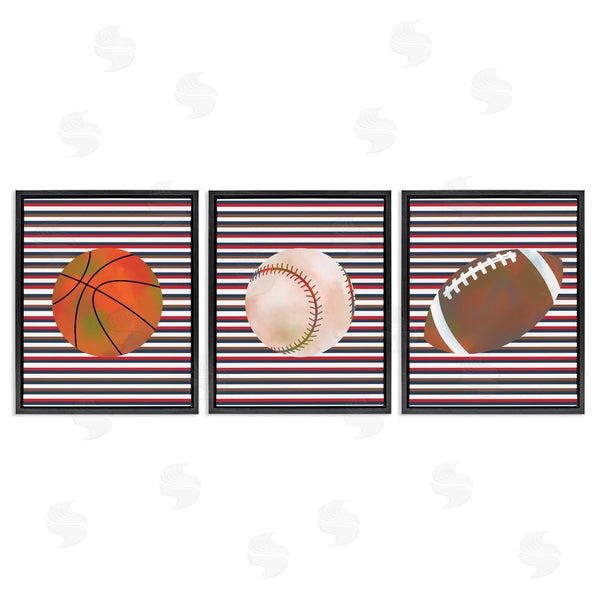 Stupell Industries Marcus Prime | Stripes And Sports Balls