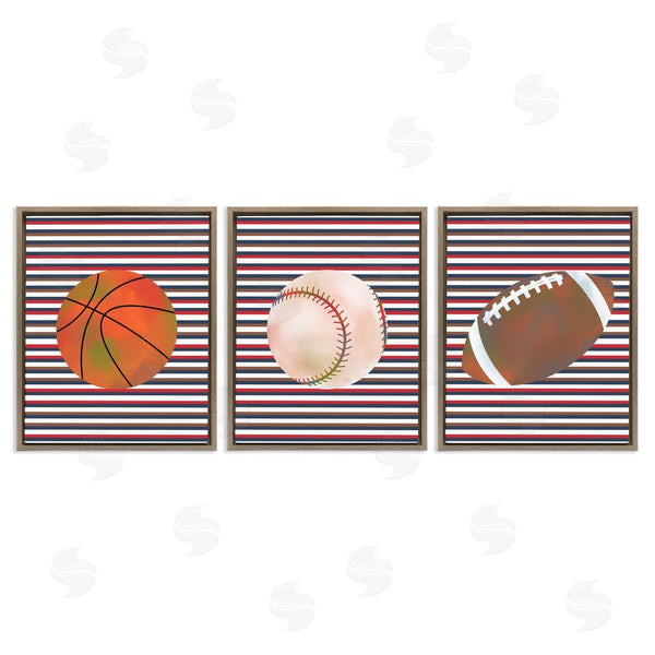 Stupell Industries Marcus Prime | Stripes And Sports Balls