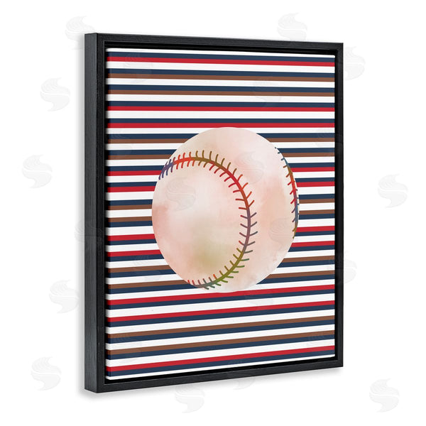 Stupell Industries Marcus Prime | Stripes And Sports Baseball