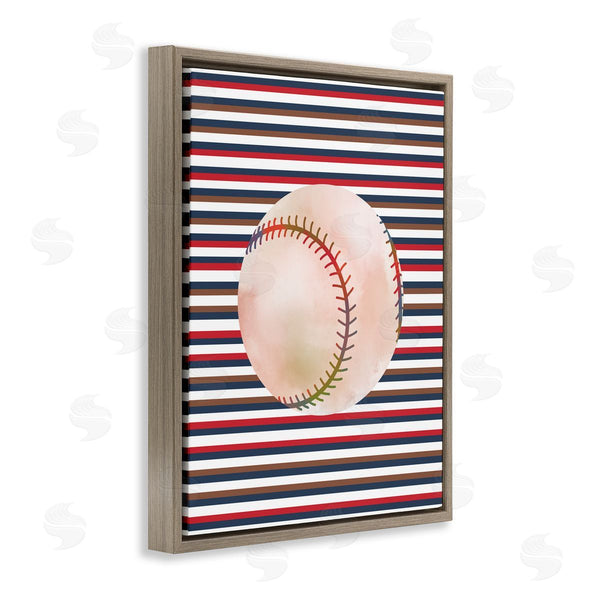 Stupell Industries Marcus Prime | Stripes And Sports Baseball