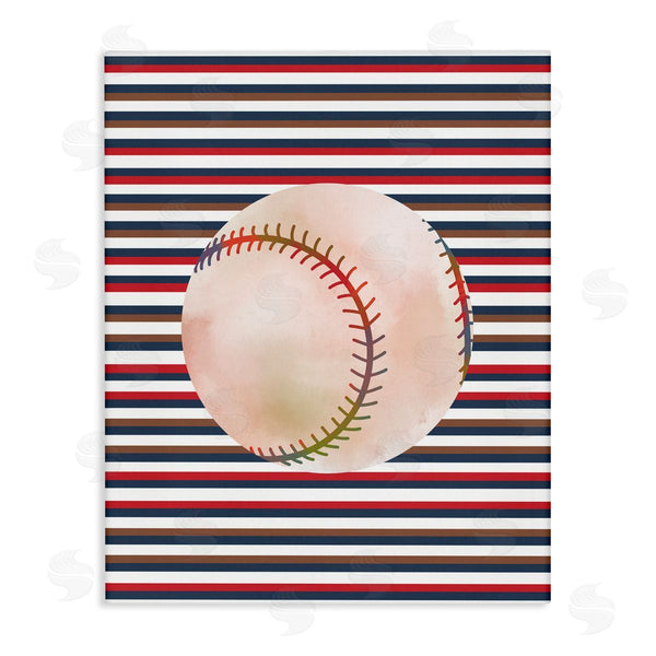 stupell industries Marcus Prime | Stripes And Sports Baseball