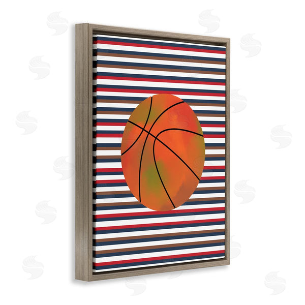 Stupell Industries Marcus Prime | Stripes And Sports Basketball