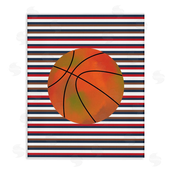 stupell industries Marcus Prime | Stripes And Sports Basketball
