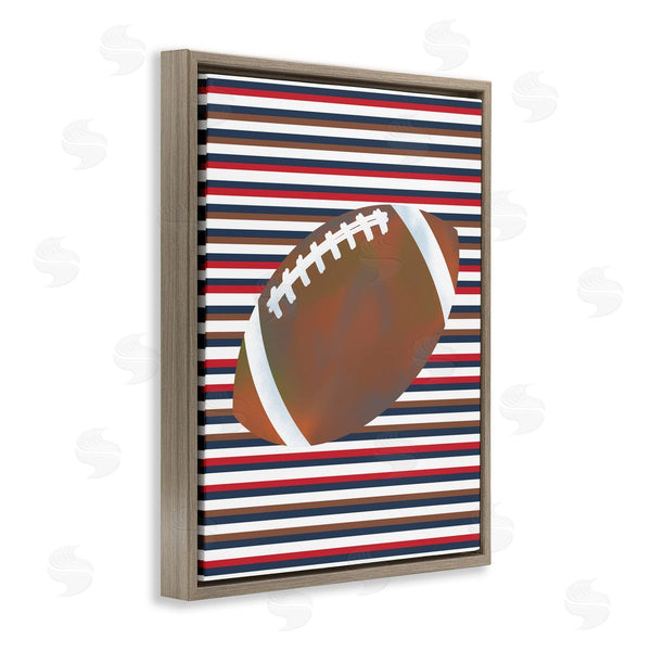 Stupell Industries Marcus Prime | Stripes And Sports Football