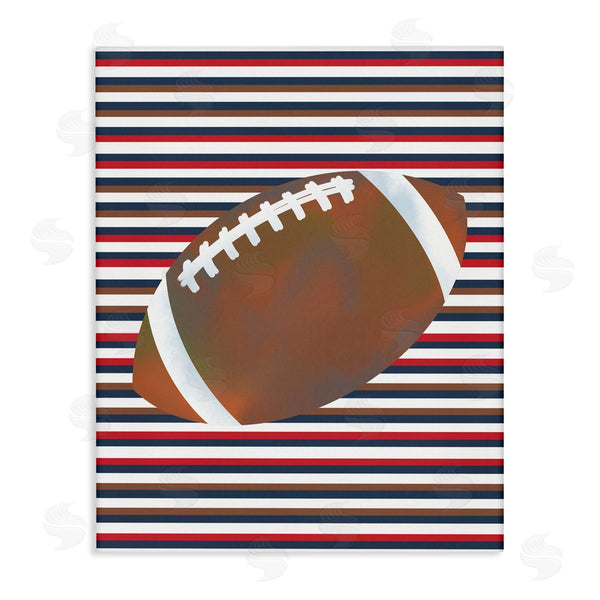 stupell industries Marcus Prime | Stripes And Sports Football