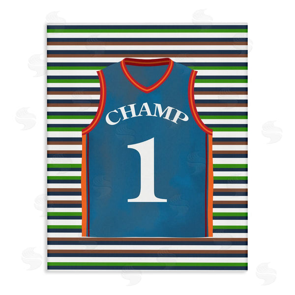 stupell industries Marcus Prime | Stripes And Sports Jersey