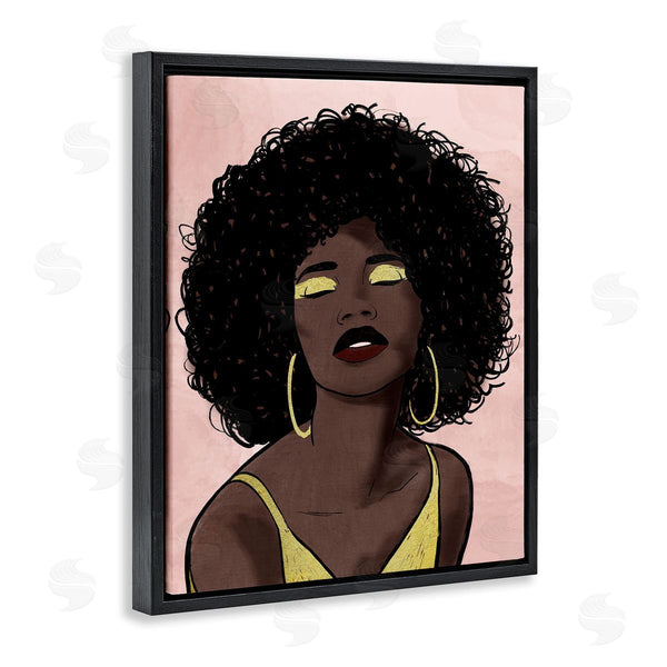 Stupell Industries Marcus Prime | Strong Woman With Glamour Cosmetics Glitz Eye Shadow Wall Art