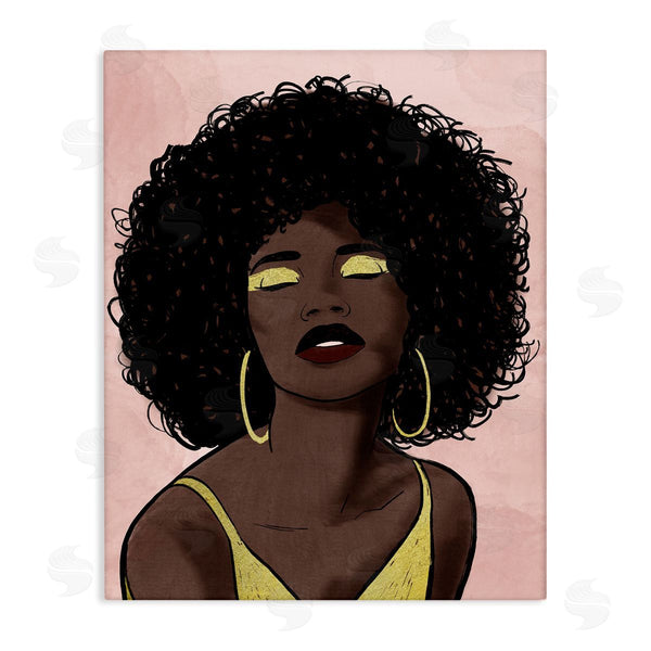 stupell industries Marcus Prime | Strong Woman with Glamour Cosmetics Glitz Eye Shadow Wall Art
