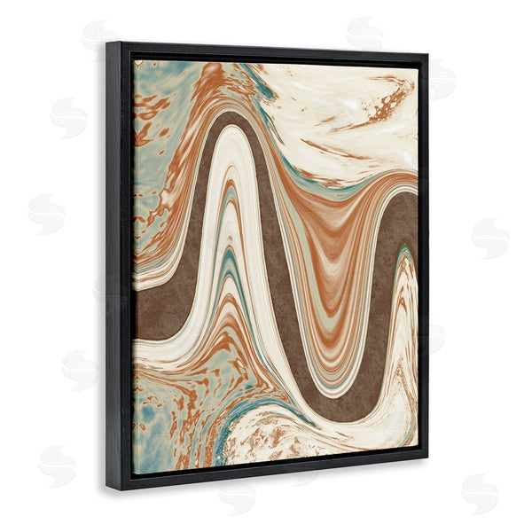 Stupell Industries Marcus Prime | Swirling Brown Abstract Wave Wall Art
