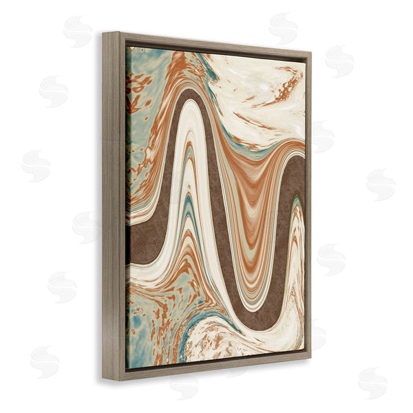 Stupell Industries Marcus Prime | Swirling Brown Abstract Wave Wall Art