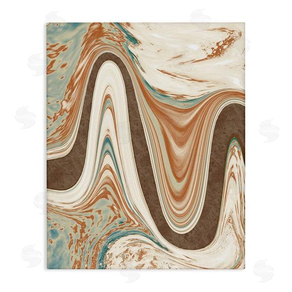 stupell industries Marcus Prime | Swirling Brown Abstract Wave Wall Art