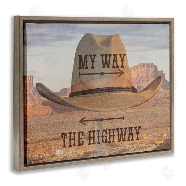 Stupell Industries Marcus Prime | Two Choices Funny Cowboy