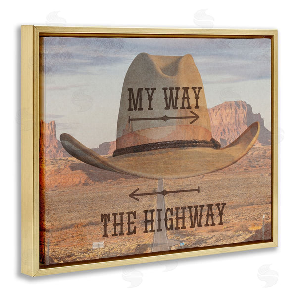 Stupell Industries Marcus Prime | Two Choices Funny Cowboy