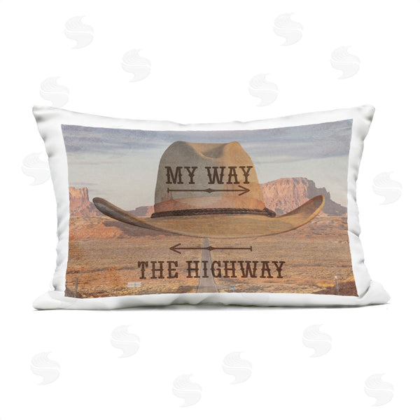 Stupell Industries Marcus Prime | Two Choices Funny Cowboy Printed Throw Pillow