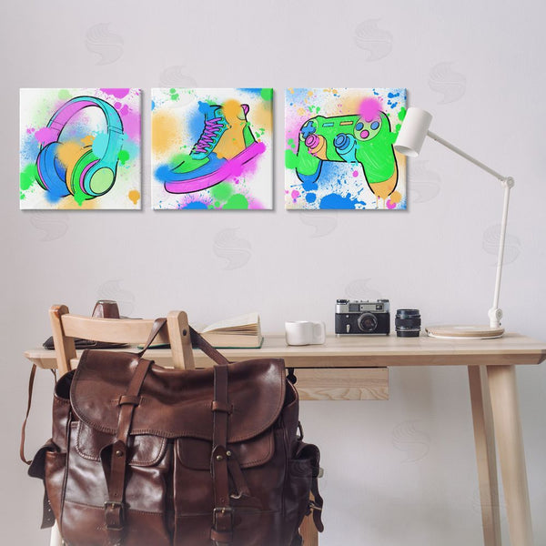 Stupell Industries Marcus Prime | Urban Gaming & Sneakers Wall Art