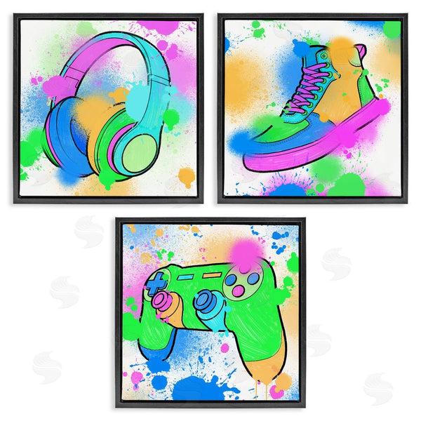 Stupell Industries Marcus Prime | Urban Gaming & Sneakers Wall Art