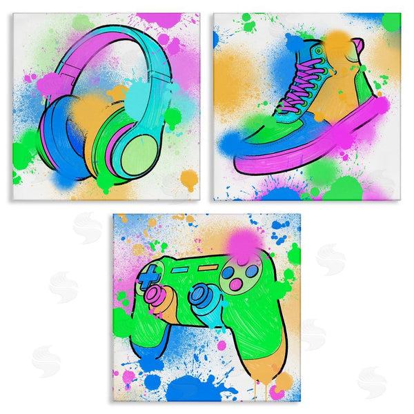 stupell industries Marcus Prime | Urban Gaming & Sneakers Wall Art