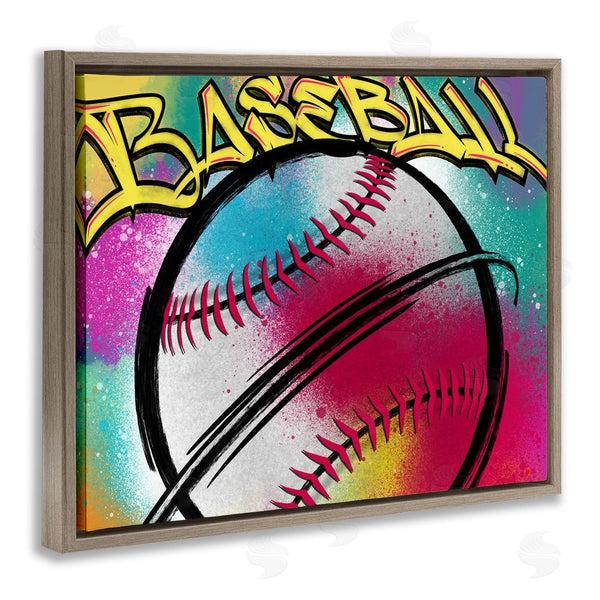 Stupell Industries Marcus Prime | Urban Sports Baseball Wall Art