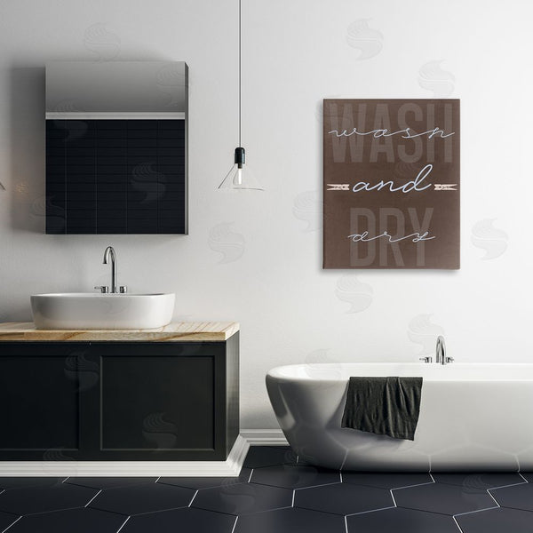 Stupell Industries Marcus Prime | Wash And Dry Brown Wall Art