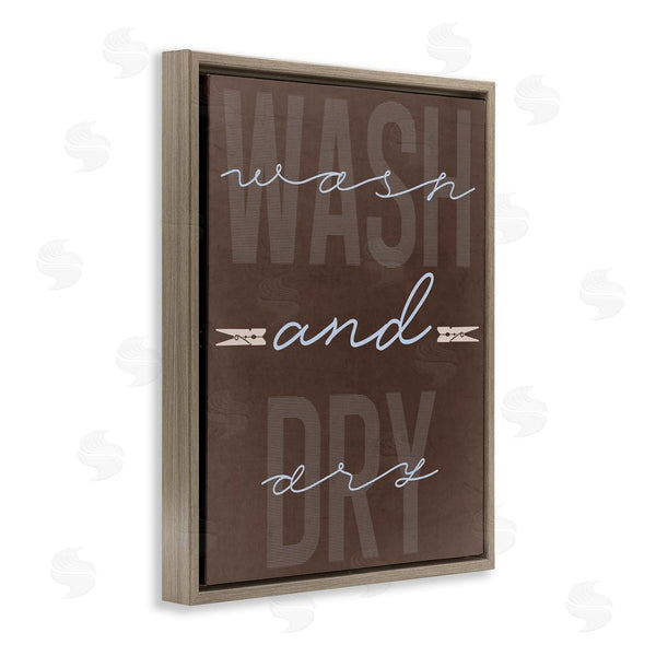 Stupell Industries Marcus Prime | Wash And Dry Brown Wall Art