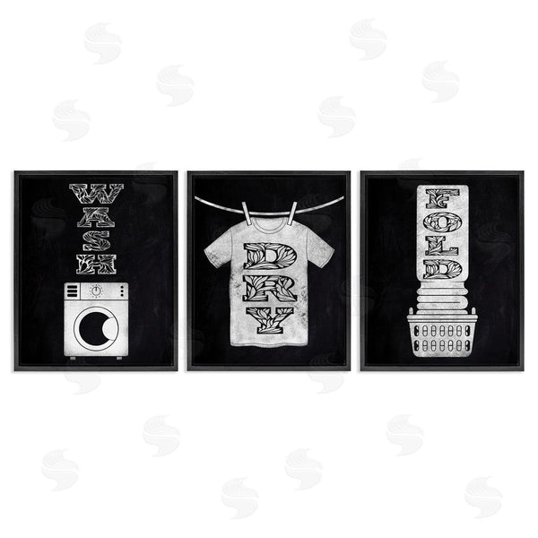 Stupell Industries Marcus Prime | Wash & Dry Ornate Letters Wall Art