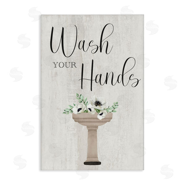 stupell industries Marcus Prime | Wash Your Hands Poppies Wall Art