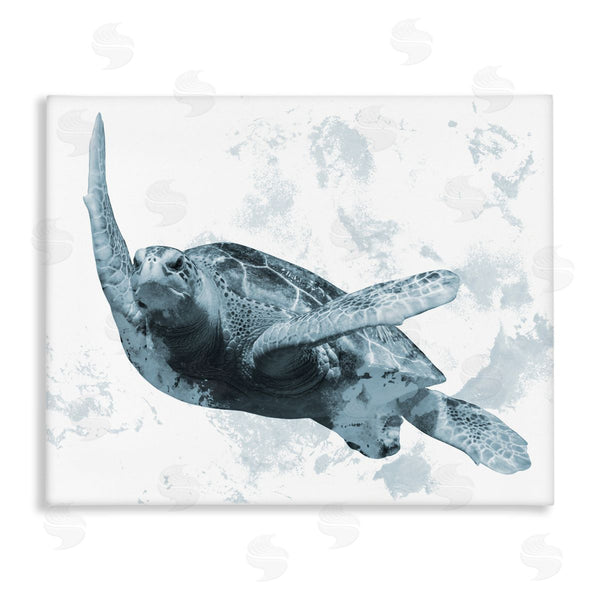 stupell industries Marcus Prime | Weathered Turtle Blue Portrait