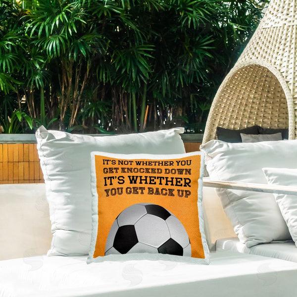 Stupell Industries Marcus Prime | Whether You Get Back Up Printed Throw Pillow