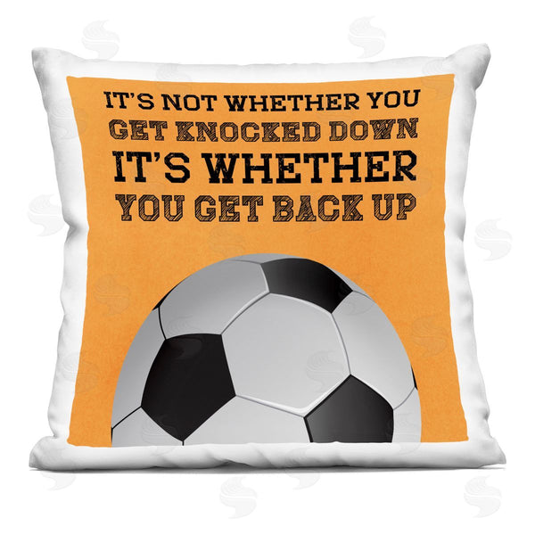stupell industries Marcus Prime | Whether You Get Back Up Printed Throw Pillow