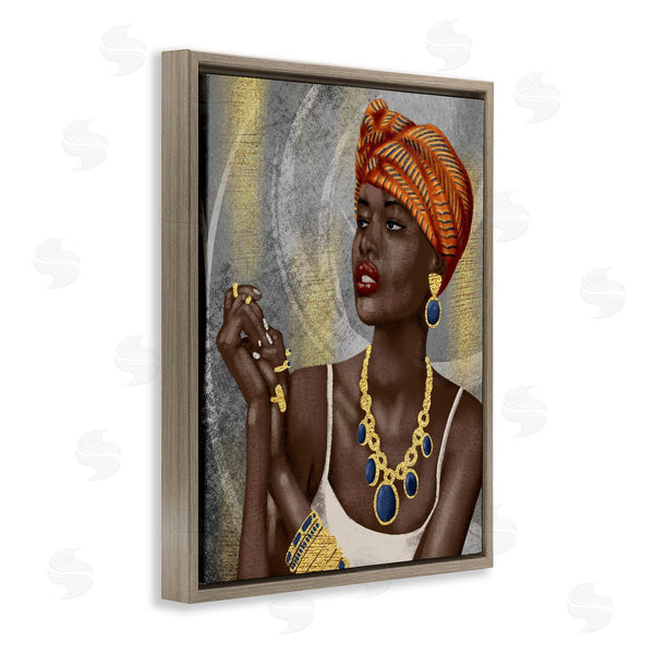 Stupell Industries Marcus Prime | Woman With Glimmering Jewelry