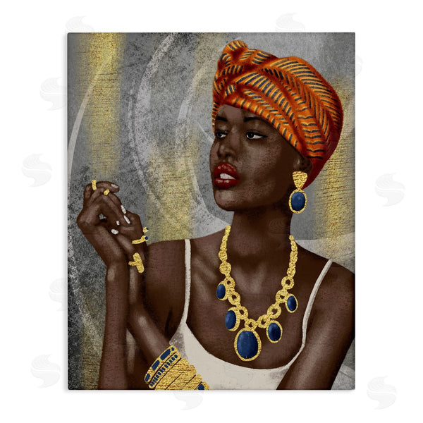 stupell industries Marcus Prime | Woman with Glimmering Jewelry